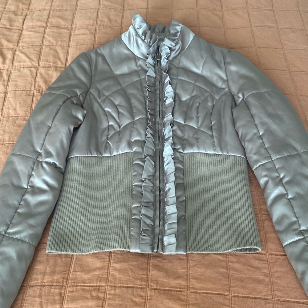 2b Bebe Puffer Beatiful Jacket .Size Medium.Bronz… - image 1